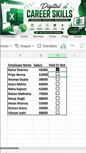 Checkbox Magic in Excel (Watch Till The End) ✅ #tutorial