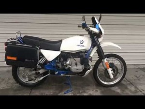 1996 BMW R80GS BASIC Engine warm up!!