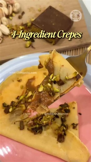 4-ingredient crepes hack! Learn how to make perfect crepes with a simple trick to ensure no lumps! 🥞✨ #easy #food #cooking #dessert #recipe | When In Manila
