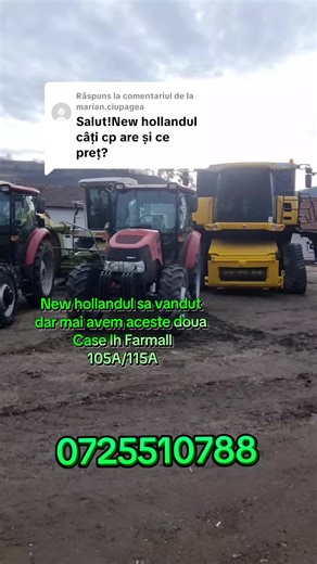 Ca răspuns pentru @marian.ciupagea Case IH Farmall 105A/115A Telefon :0725510788 #foryou #agripunct #fy #goviral #agricultura