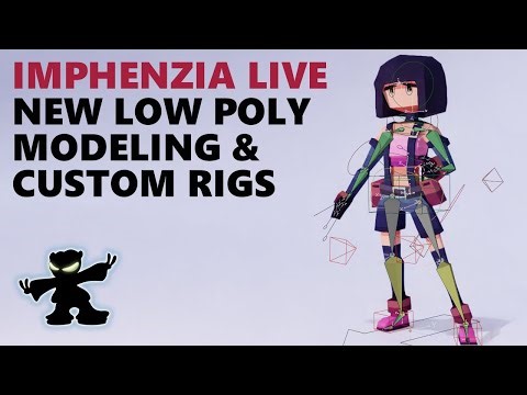New Low Poly Modeling & Rigging Live #1