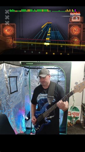 Playing Virtual Bass Guitar: Epic Song & Awesome Score! #shorts
