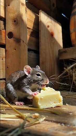 ASMR Mouse Munching Cheese 🧀 SO Satisfying!