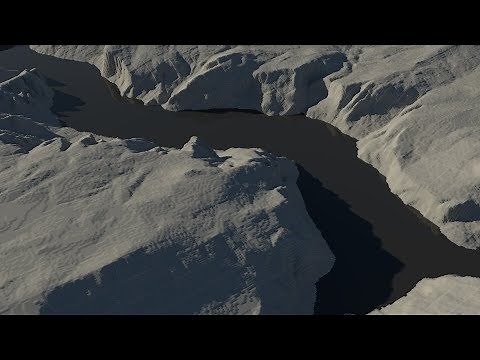 Simple terrain in Maya with texture deformer