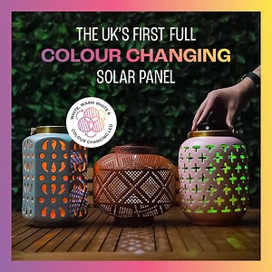 🆕 Brand new for 2023, introducing the UK’s only full colour changing solar panel. 🌈🔆 The first of its kind, our exclusive solar panel allows you to flick through white, warm white and colour changing LEDs with just a click of a button. 💡💫 This revolutionary technology is available with a large selection of our solar lanterns, so finding your perfect match has never been easier. ✨🏮 Choose from 11 lantern styles! > https://bit.ly/NewColourChangingLanterns | festive-lights.com