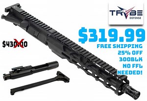 TRYBE Defense AR-15 Pistol 10.5in Complete Upper M-LOK, .300 BLK $319.99