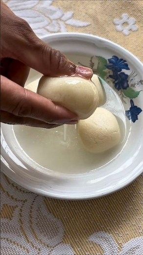 Soft & Spongy😋 Perfect Sweet Rasgulla!😍 #rasgulla #sweet #dessert