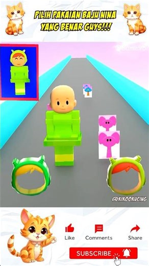 Choose the right clothes for Nina, guys!!!‼️😱 #shorts #minecraft