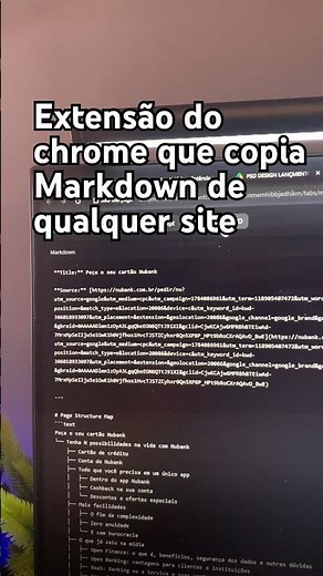 Extensão do chrome que copia Markdown de qualquer site