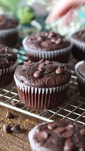 You’d never know there are veggies in these chocolate zucchini muffins! My recipe makes incredibly fudgy, moist, and chocolatey muffins. It’s perfect for using up an abundance of zucchini! Find the recipe here: https://sugarspunrun.com/chocolate-zucchini-muffins/ | Sugar Spun Run