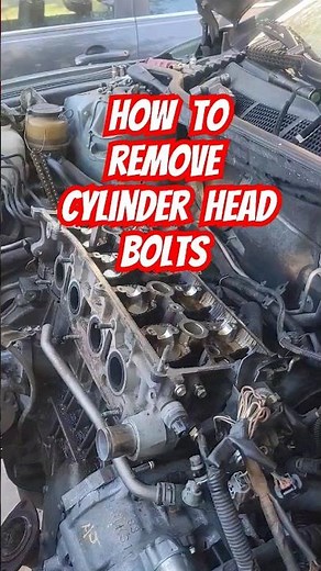 Cylinder head bolt removal 09 toyota camry 2.4l