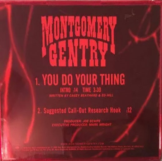 Montgomery Gentry - You Do Your Thing