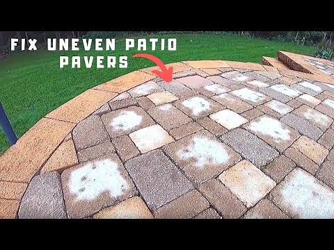 How to Fix Uneven Patio Pavers