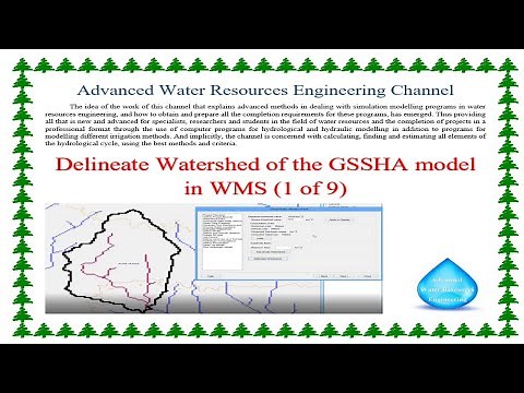 Delineate Watershed of the GSSHA model in WMS 1 of 9