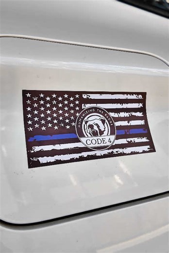 Support Law Enforcement with Thin Blue Line Decals