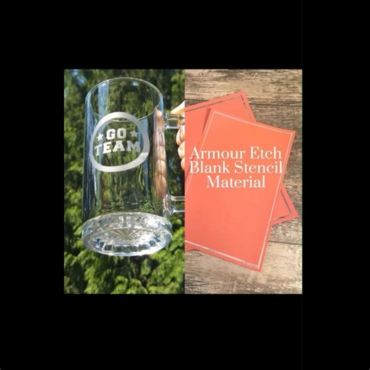 Armour Products: EtchWorld on Instagram: "https://www.etchworld.com/Item/21-1598 Attention Home and Small Business Crafters! Get it all done Faster and Easier than Ever with our Uncut, Flexible, Reusable, Self-Stick Stencil Material. Cutting Machine Compatible and can be used with Armour Etch Glass Etching Cream, sand etching, paints, inks, colored pencils, markers, art waxes, body paint & More! Breeze through those promotional items, fundraiser pieces, holiday gifts, party favors, and all your 