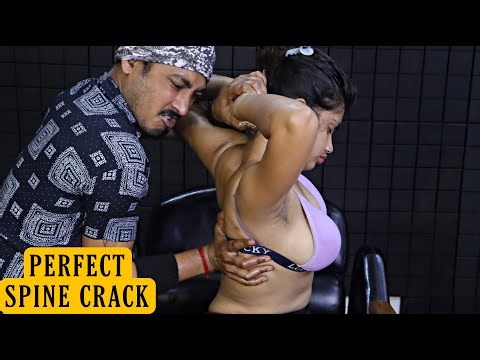Spine Cracking | ASMR Head Massage & Neck Cracking | Back Massage | Scalp Massage & Stress Relief