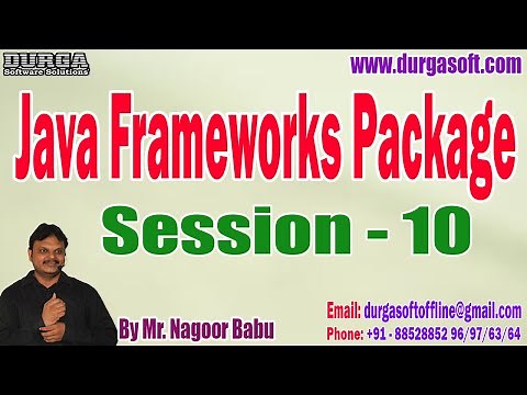 Java Frameworks Package tutorials || Session - 10 || by Mr. Nagoor Babu On 09-02-2023 @8:30AM IST