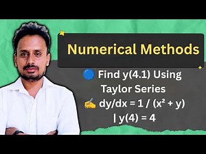 Taylor Series Method | Solve dy/dx = 1 / (x² + y) | Find y(4.1) | VTU Module 5 Maths