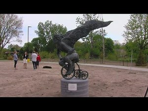 'Naked trike angel' statue coming out of hiding in Johnston