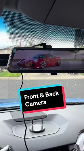 TikTok Rearview Mirror Touchscreen Camera: Plug and Play & Mounts in Seconds