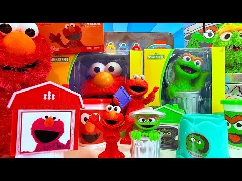 23 Satisfying Minutes SESAME STREET TOYS Unboxing Playing Elmo and Oscar Toys Collections