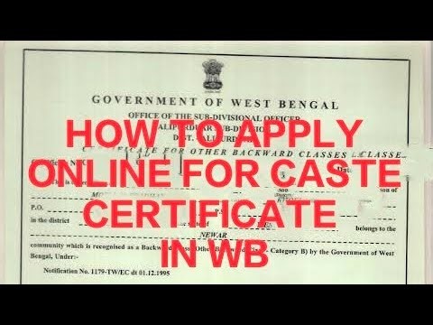 How to Apply Online for SC/ST/OBC Certificate in West Bengal 2025 | Step-by-Step Guide