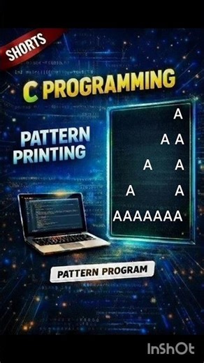 41/50 |Hollow Alphabet Triangle| #shorts #coding #programming #viral #cprogramming
