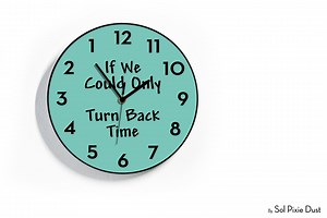 Reverse Wall Clock - If We Could Turn Back Time - Backwards Running Time - Counterclockwise Wall Clock - Funny Gift Idea - RGB LED 5V Option - Etsy