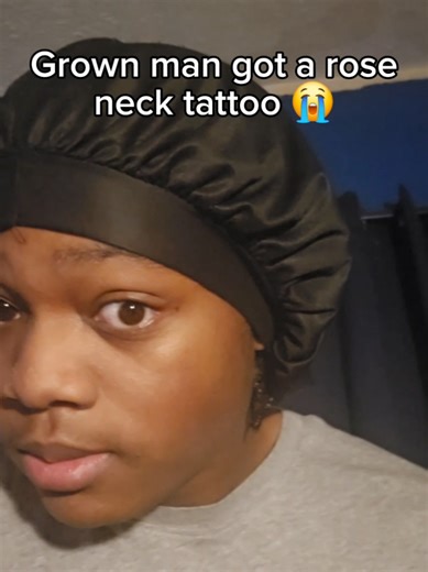 Grown man got a rose neck tattoo 😭 #fyp #blowthisup #viral #foryoupage #tattoo