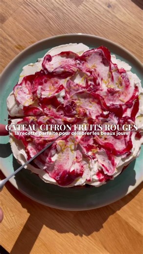Gâteau Citron Fruits Rouges et Mascarpone | Recette dessert facile pour l'arrivée des beaux jours