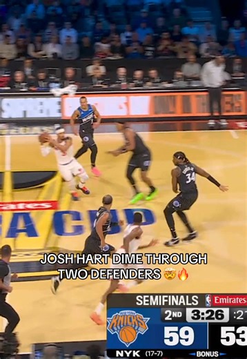 Josh Hart's Incredible Assist Through Defenders