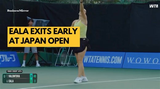 Filipino tennis ace Alexandra "Alex" Eala made an early exit at the Japan Open after falling to Czech rising star Tereza Valentova, 1-6, 2-6, in Osaka on Tuesday afternoon. Despite her efforts, Eala struggled to find her rhythm as Valentova capitalized on her strong serves and powerful line winners, forcing errors during extended rallies. 🎾🇵🇭 #AlexEala #KnowMore | BusinessMirror