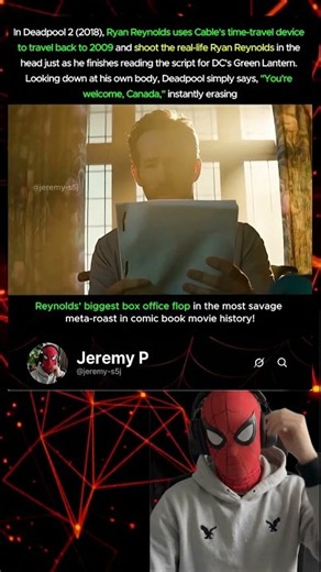 Ryan Reynolds literally executed himself in Deadpool 2 over Green Lantern! 😳🔥#Deadpool #Marvel #DC