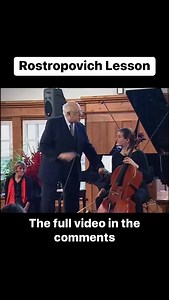 Rostropovich lesson | History of Music