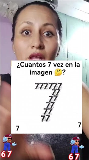 ¿Cuántos 7 ves en la imagen?