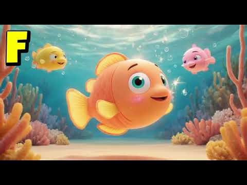 F for Fish 🐟 | ABC Alphabet Song | Nursery Rhymes & Kids Learning Video