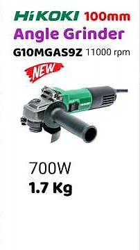 Hikoki G10MGAS9Z 700W 100mm 4 inch Angle Grinder | New launching Hikoki G10MGA 4 inch Angle Grinder