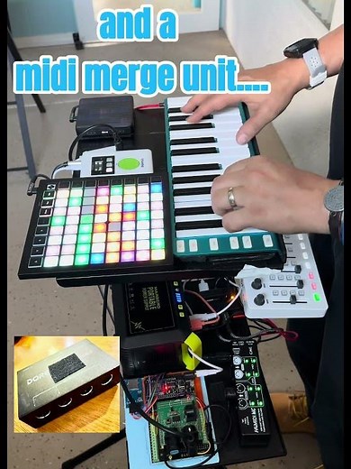 Cme H4midi Wc for 4 midi controllers through usb midi host ! #shorts