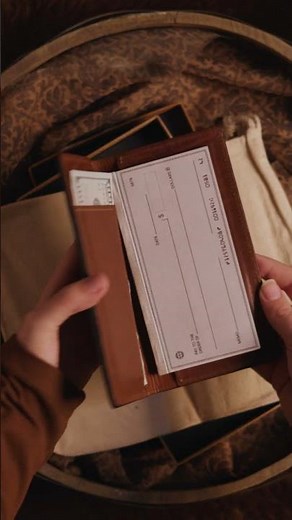 Timeless Craftsmanship: A Checkbook Cover Like No Other