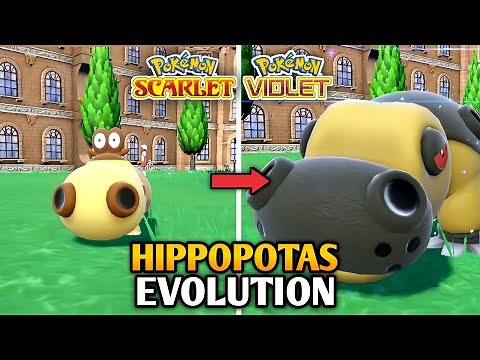 How To Evolve Hippopotas Into Hippowdon In Pokemon Scarlet And Violet | Paldea Pokedex
