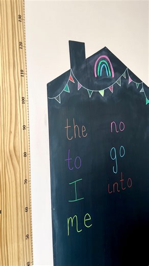 My Little Play Den | Easy Play Ideas | Phonics & Outdoor Fun on Instagram: "A couple of weeks ago my daughter came home with her first tricky word (or red word) keyring. She didn’t find practising them fun so we decided to play a few games instead. All of which took barely any time to set up and she now remembers her first set of tricky words. Follow for more phonics activities "