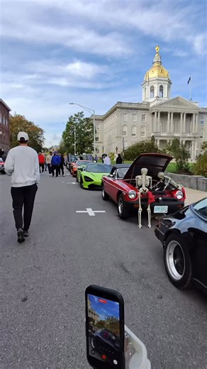 Cars and Coffee on Capitol on Instagram: "🚘☕️CAPITOL CRUISIN’🦅 Throwback to the October cars and coffee @honda Motocompacto cruise. Complete with sweet cars, Halloween decor and a crazy man yelling at me because he ran over Ryan’s foot. Update: Ryan’s foot is fine ❤️ See you tomorrow for the season finale! #cars #carsandcoffee #carspotter"