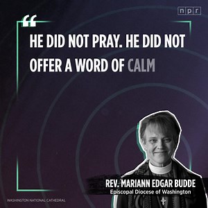 986K views · 29K reactions | Police and National Guard troops tear gassed peaceful demonstrators on Monday to clear space for President Trump to take a photo outside St. John's Church. Bishop Mariann Edgar Budde of the Episcopal Diocese of Washington tells NPR it was "deeply offensive" — and that her diocese had no warning of the visit. | NPR | Facebook