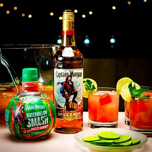 209 reactions · 182 shares | Watermelon and mint are an unbeatable combo in this tasty spring punch, anchored by Captain Morgan Original Spiced Rum and Captain Morgan Watermelon Smash. | Supercall | Facebook