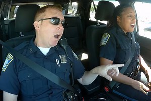 Boston police star in heartwarming July 4th-themed 'Cop Pool Karaoke': WATCH