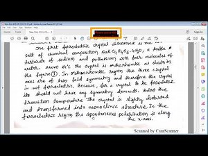 Ferroelectrics : Part - I