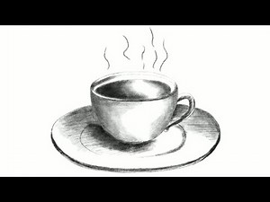 HOW TO DRAW CUP OF COFFEE