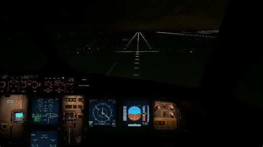 【4K 微软模拟飞行】直播回放—夜航目视起落专项训练