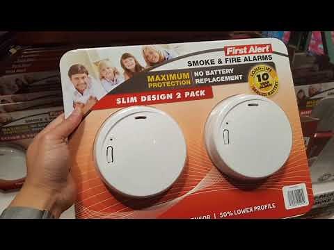 Costco First Alert Smoke Detector 10 year battery 2 PACK $29!